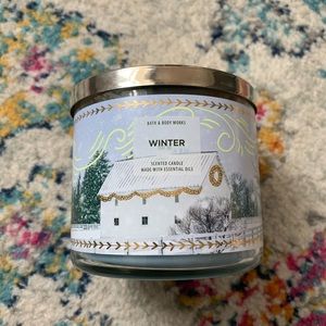 “Winter” candle from Bath & Body Works